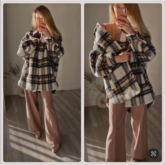 H&M faux shearling shacket - Picture 7 of 12